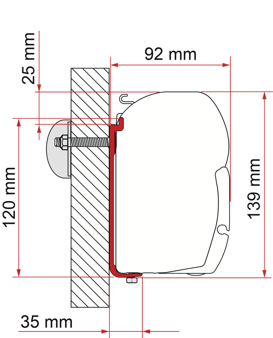 Fiamma Adapter AS 450