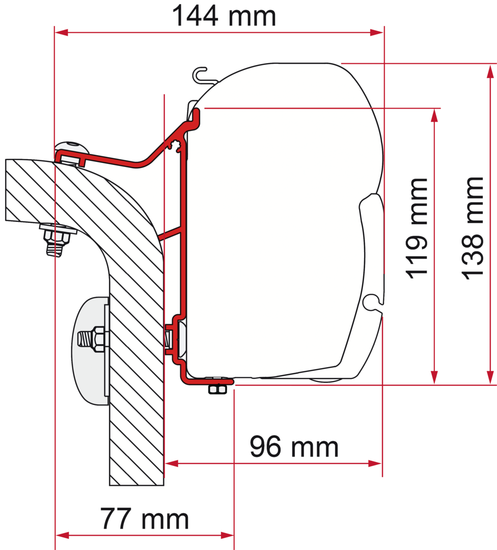 Fiamma Adapter Hymer Van-B2 350
