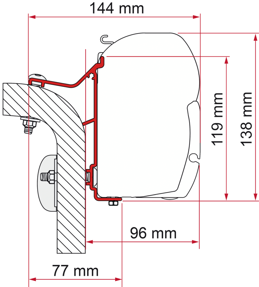 Fiamma Adapter Hymer Van-B2 450