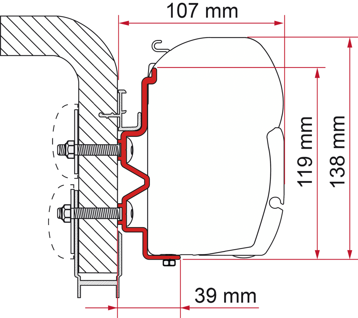 Fiamma Adapter HymerCamp 300 cm