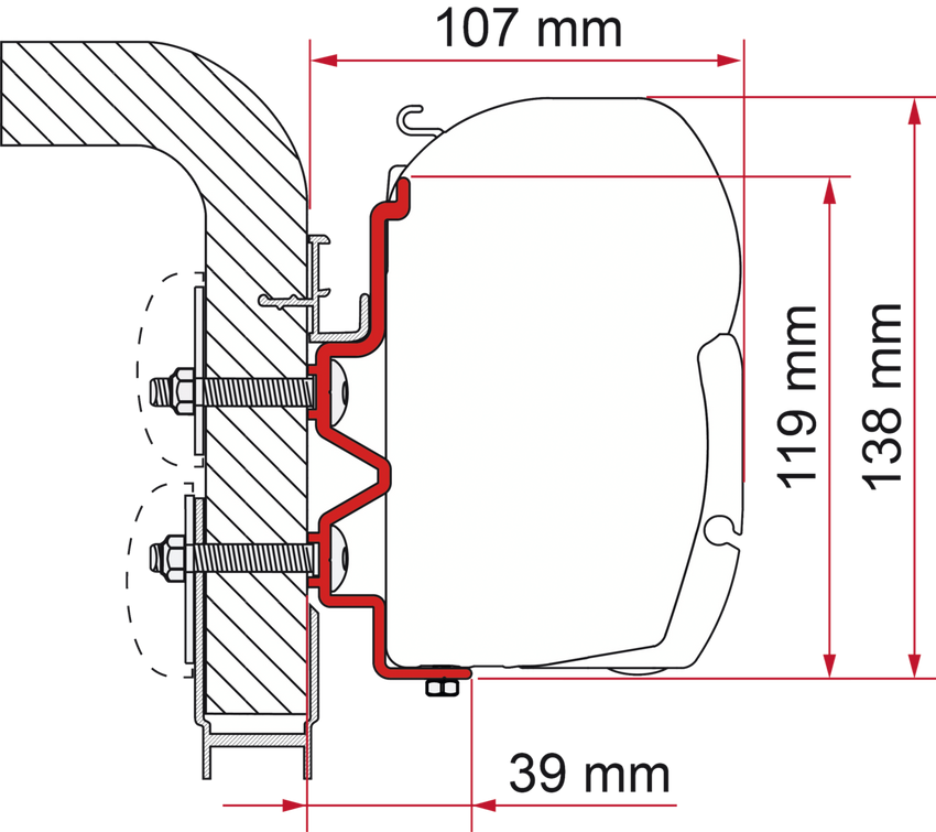 Fiamma Adapter HymerCamp 300 cm