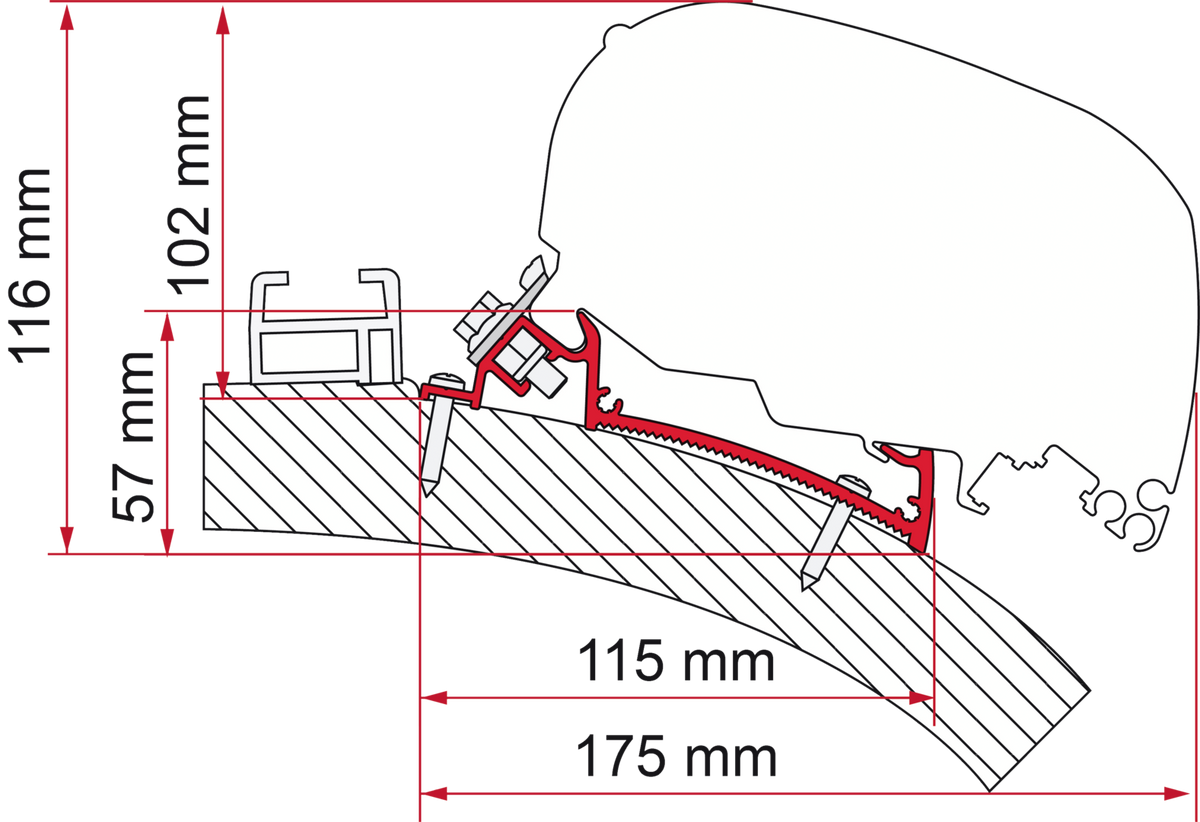 Fiamma Adapter F80-F65 Carthago Chic 550 (S)(B)