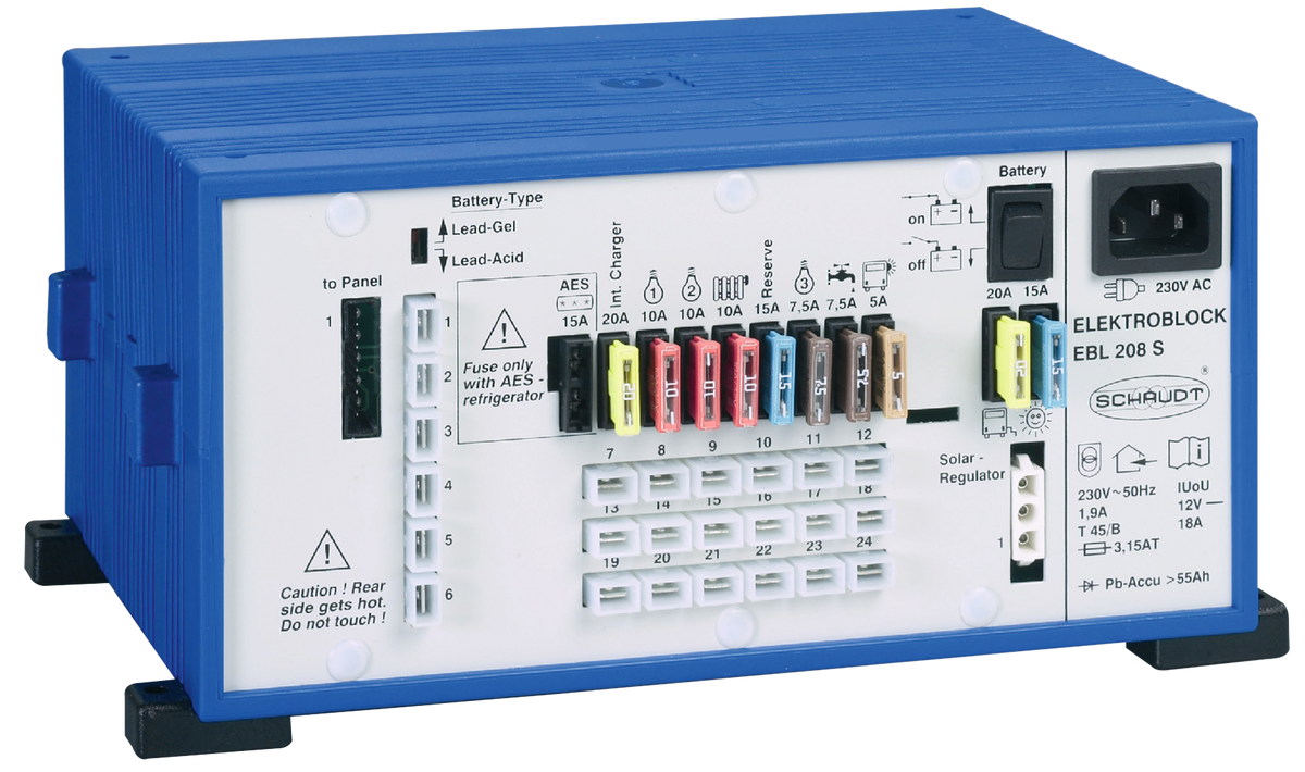 Lippert Elektroblock EBL 208 mit Kontrolltafel