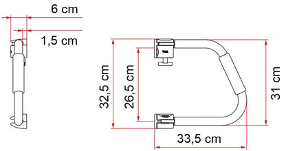 Fiamma Einstiegshilfe SECURITY 31 weiß