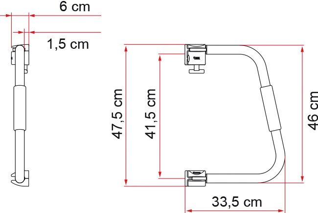Fiamma Einstiegshilfe SECURITY 46 weiß