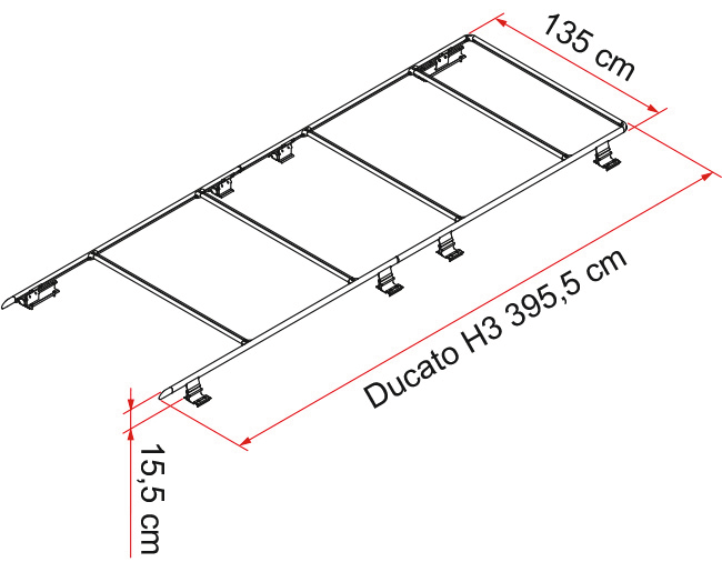 Fiamma ROOF-RAIL Ducato H3 (S) (R)