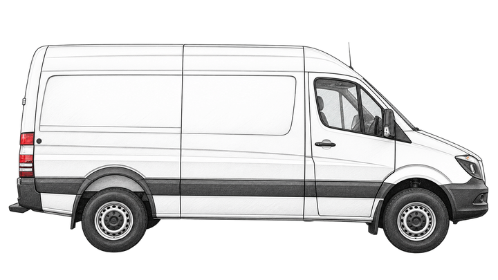 Mercedes Sprinter Skizze