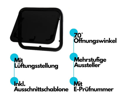 Wohnmobil universal Ausstellfenster 450 x 450