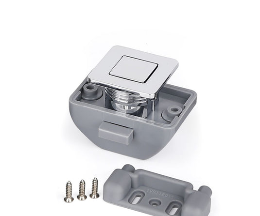 Druckschloss Push Lock quadratisch 15-27mm Wandstärke