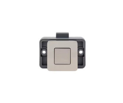 Push lock quadratisch matt silbern