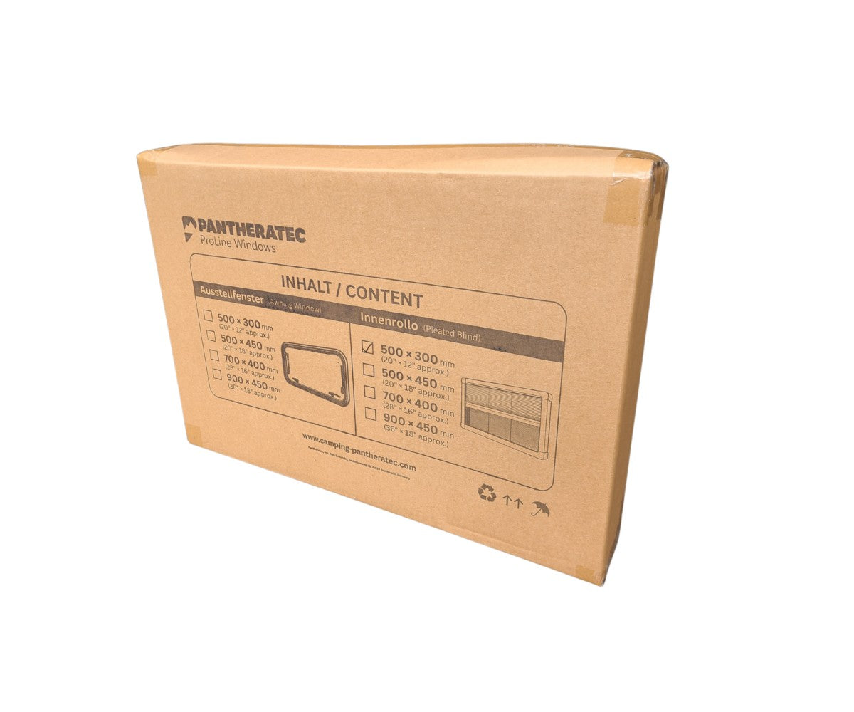 Pantheratec Innenrollo für Camper Fenster 500 x 300 mm Karton