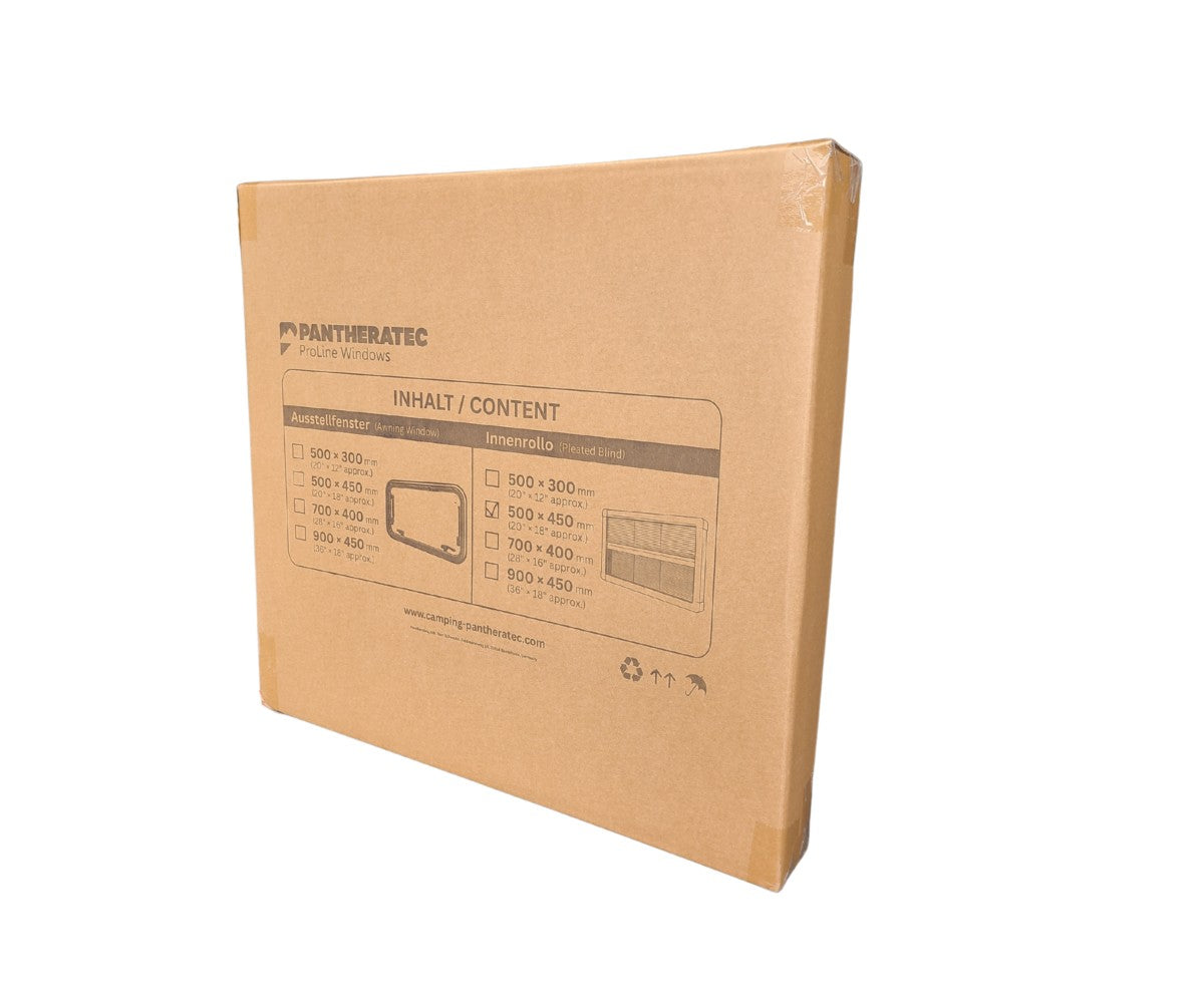 Pantheratec Innenrollo für Camper Fenster 500 x 450 mm Karton