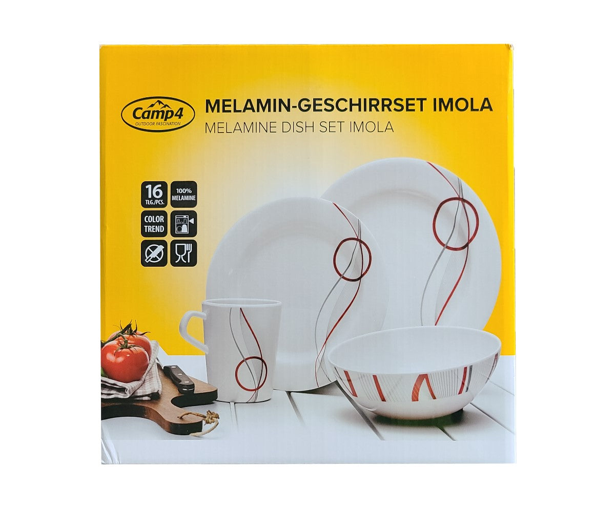 Camp4 Melamin Geschirr-Set IMOLA - Für 4 Personen