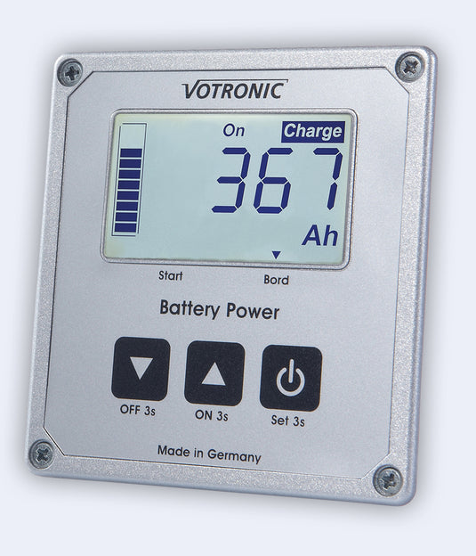 Votronik 12V / 24V LCD-Batterie-Computer 100 S mit Smart-Shunt und Masseband