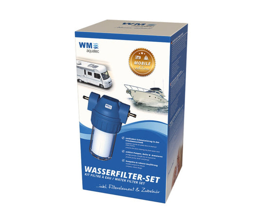 Wasserfilter Set Mobile Edition inkl. Schmutzfilter mit Filterfeinheit Packung