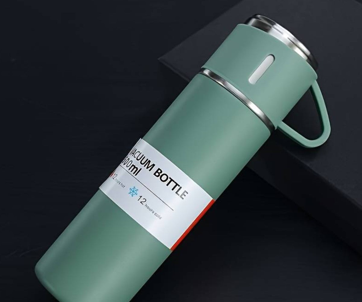 Thermobecher mit Tasse to go 500ml - Camping Pantheratec